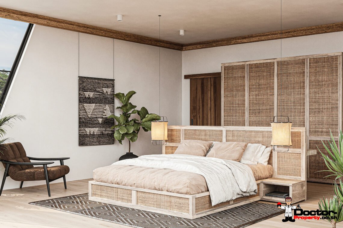 Stylish Two Storey 3 Bedroom Pool Villa with Sea View in Chaweng Noi, Koh Samui – For Sale