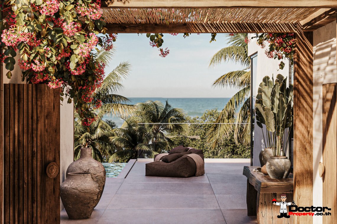 Stylish Two Storey 3 Bedroom Pool Villa with Sea View in Chaweng Noi, Koh Samui – For Sale