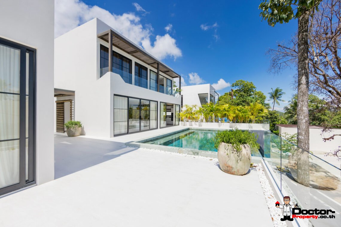 Luxury Modern 3 Bedroom Pool Villa with Sea View in Chaweng Noi, Koh Samui – For Sale