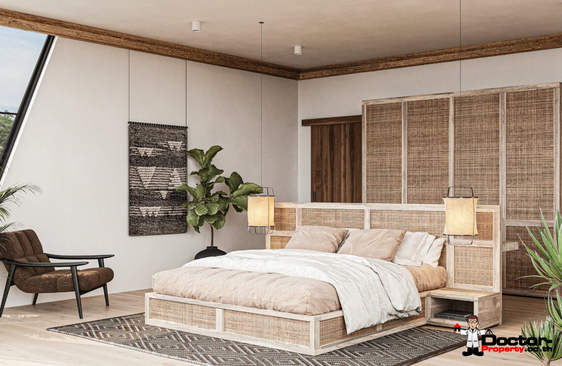 Stylish Two Storey 3 Bedroom Pool Villa with Sea View in Chaweng Noi, Koh Samui – For Sale