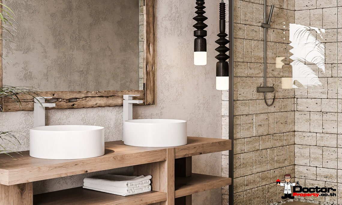 Stylish Two Storey 3 Bedroom Pool Villa with Sea View in Chaweng Noi, Koh Samui – For Sale