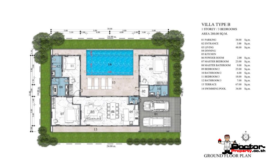 New 3 Bedroom Pool Villa in Mae Nam, Koh Samui – For Sale