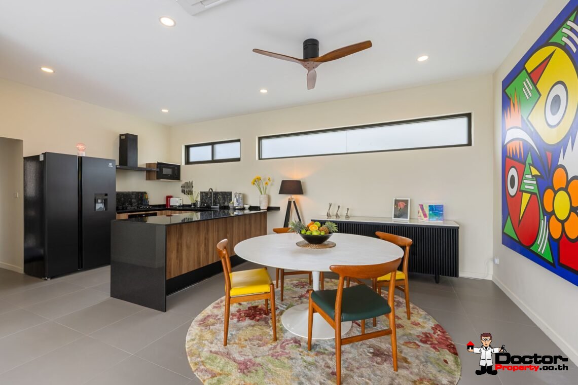 Modern 3 Bedroom Pool Villa with Partial Sea View in Chaweng Noi, Koh Samui – For Sale