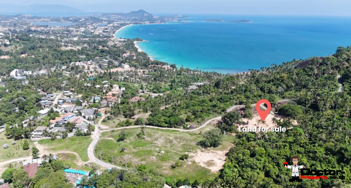 Land 679 Sqm with Mountain View in Chaweng Noi, Koh Samui – For Sale