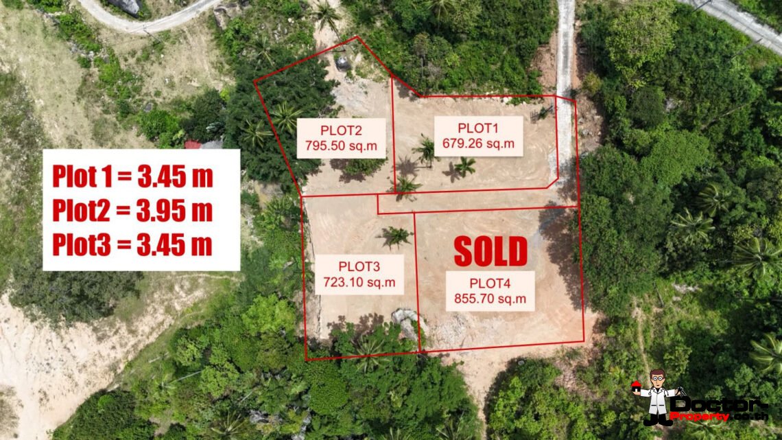 Land 679 Sqm with Mountain View in Chaweng Noi, Koh Samui – For Sale
