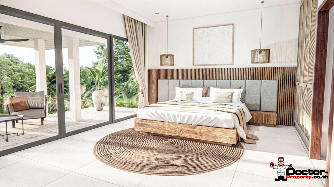 Modern 3 Bedroom Pool Villa in Bang Rak, Koh Samui – For Sale