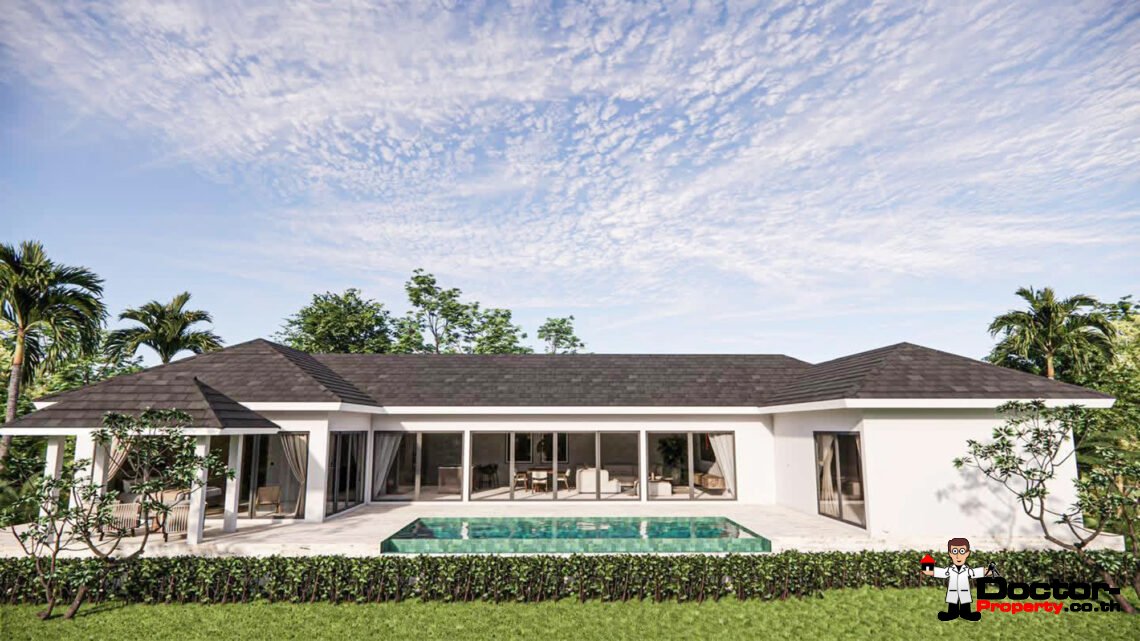 Modern 3 Bedroom Pool Villa in Bang Rak, Koh Samui – For Sale