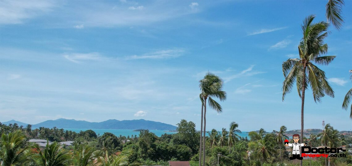 Land 1,555 Sqm of Sea View in Bang Rak, Koh Samui – For Sale