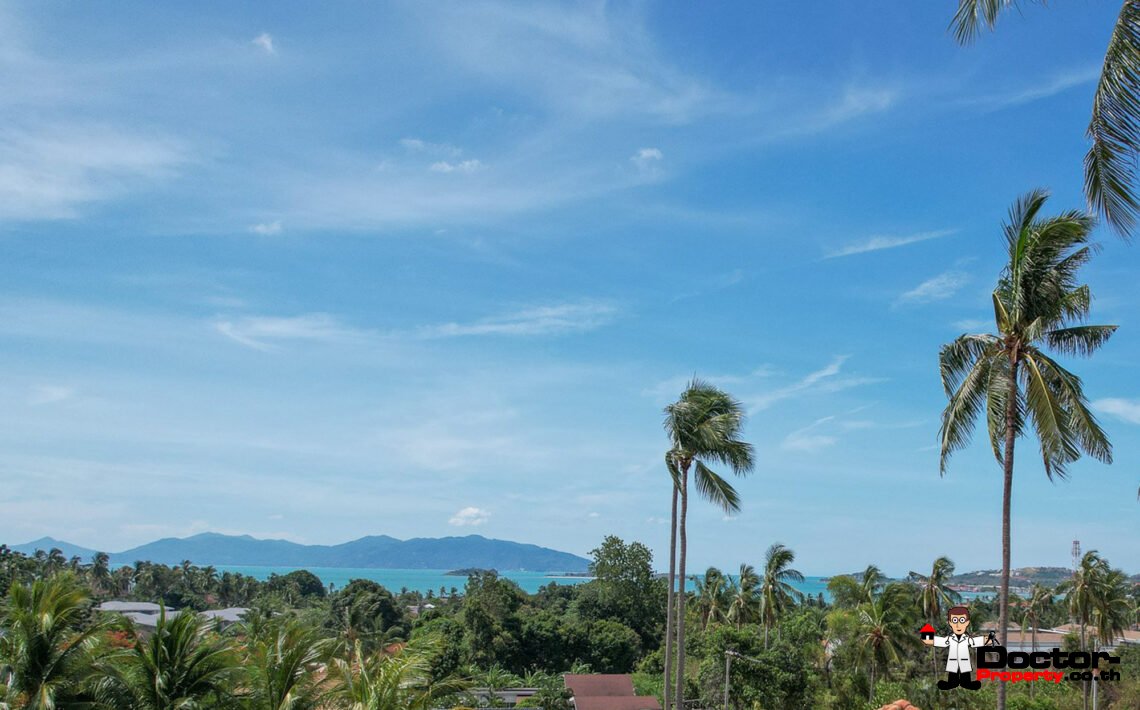 Land 1,555 Sqm of Sea View in Bang Rak, Koh Samui – For Sale