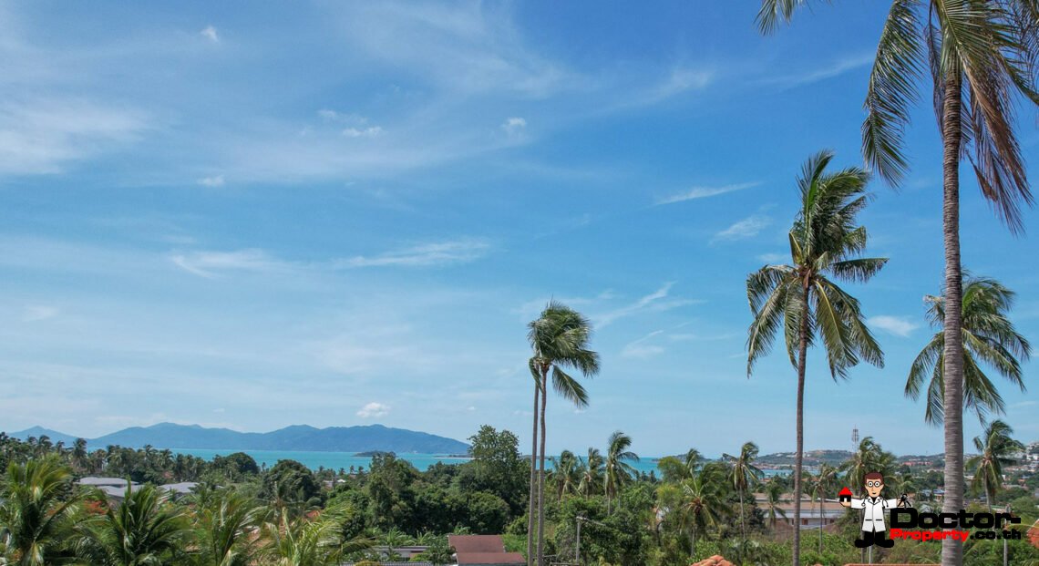 Land 1,555 Sqm of Sea View in Bang Rak, Koh Samui – For Sale