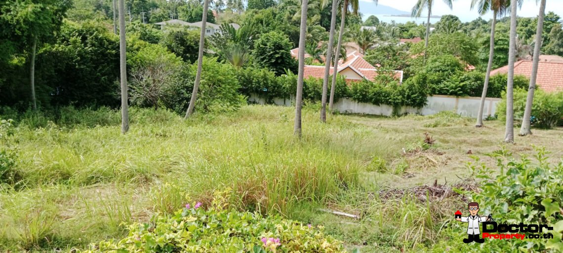 Land 1,555 Sqm of Sea View in Bang Rak, Koh Samui – For Sale