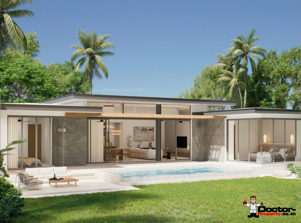Modern 3-4 Bedroom Pool Villa in Bo Phut, Koh Samui – For Sale