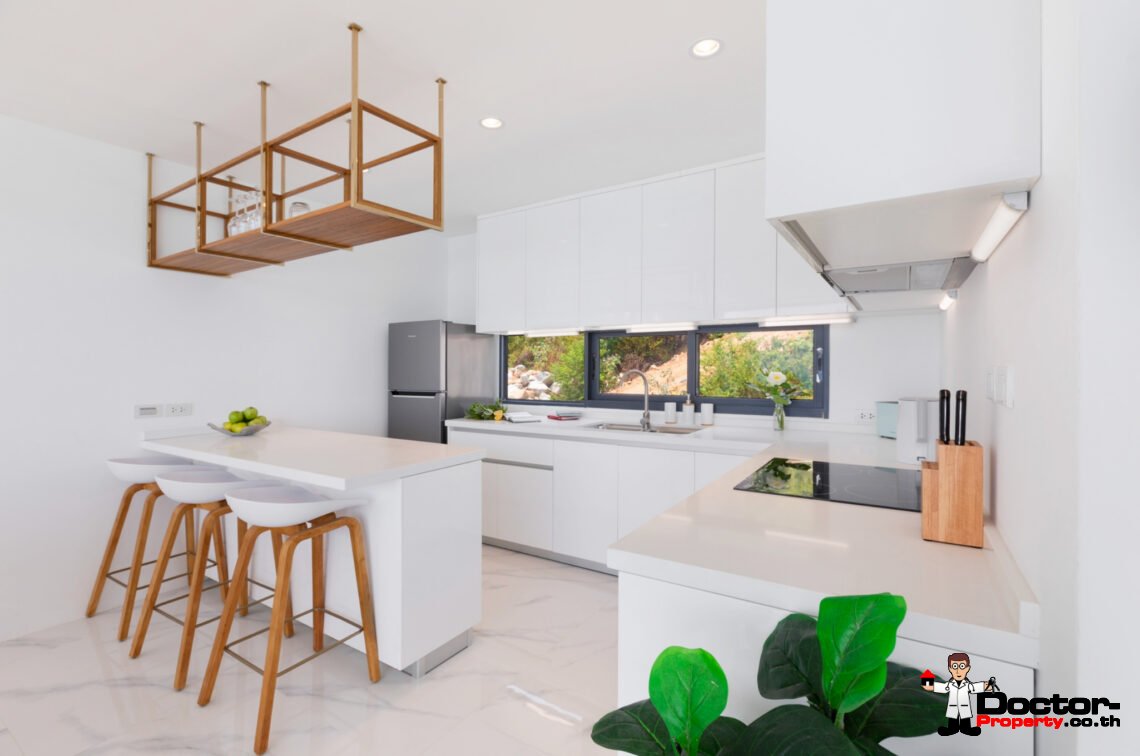 Duplex 3 Bedroom Pool Villa with Sea View in Chaweng Noi, Koh Samui – For Sale