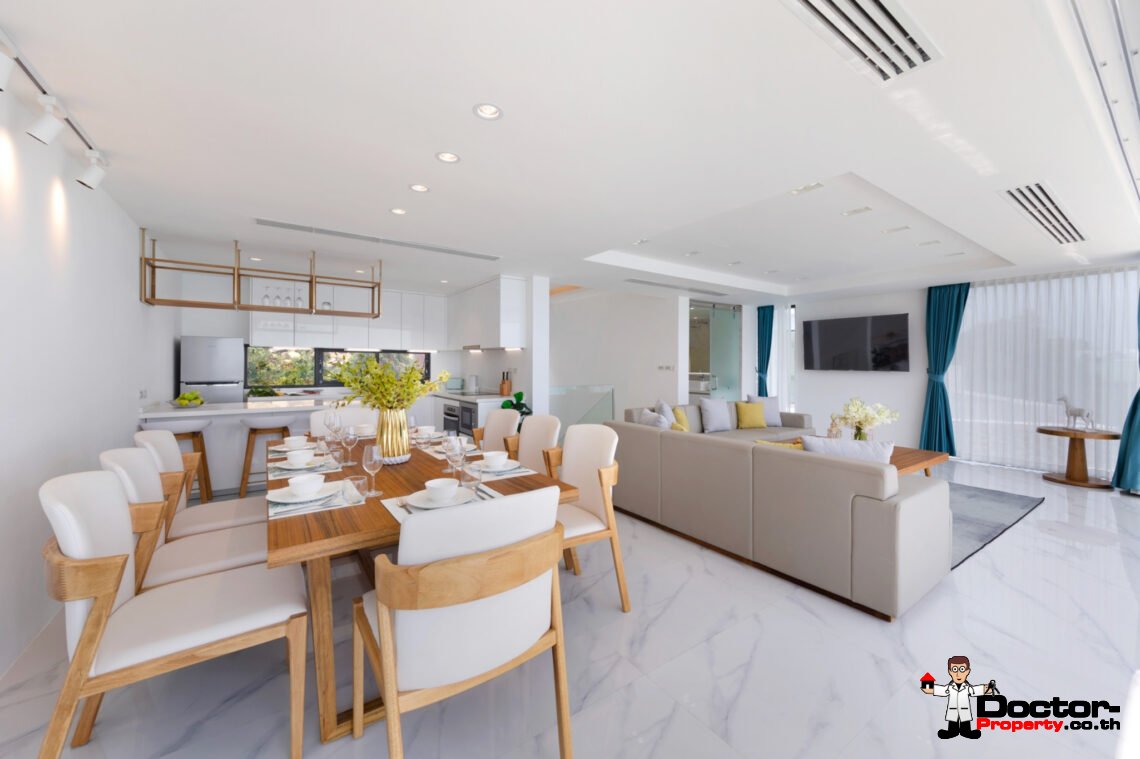 Duplex 3 Bedroom Pool Villa with Sea View in Chaweng Noi, Koh Samui – For Sale