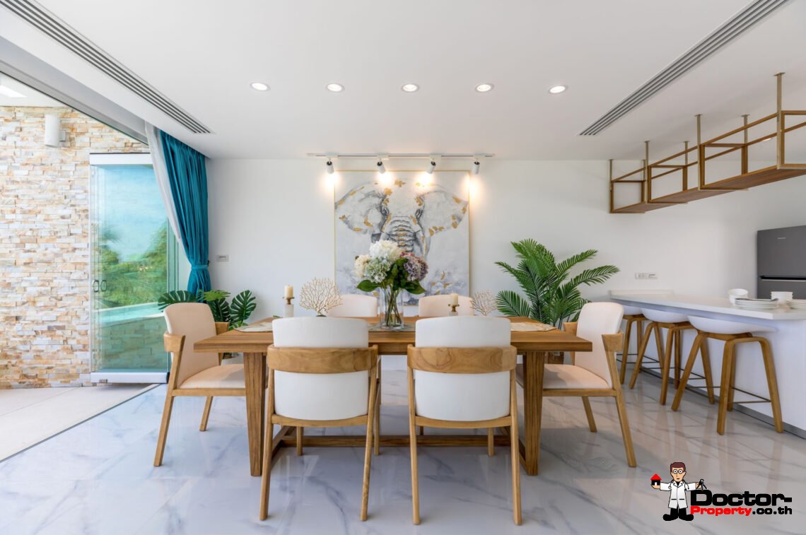 Duplex 3 Bedroom Pool Villa with Sea View in Chaweng Noi, Koh Samui – For Sale