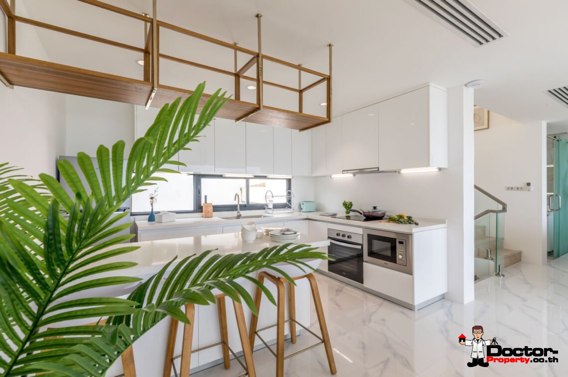 Duplex 3 Bedroom Pool Villa with Sea View in Chaweng Noi, Koh Samui – For Sale