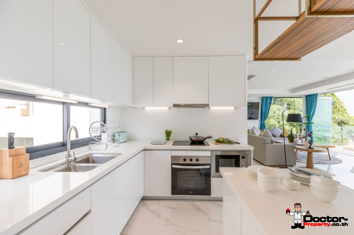 Duplex 3 Bedroom Pool Villa with Sea View in Chaweng Noi, Koh Samui – For Sale