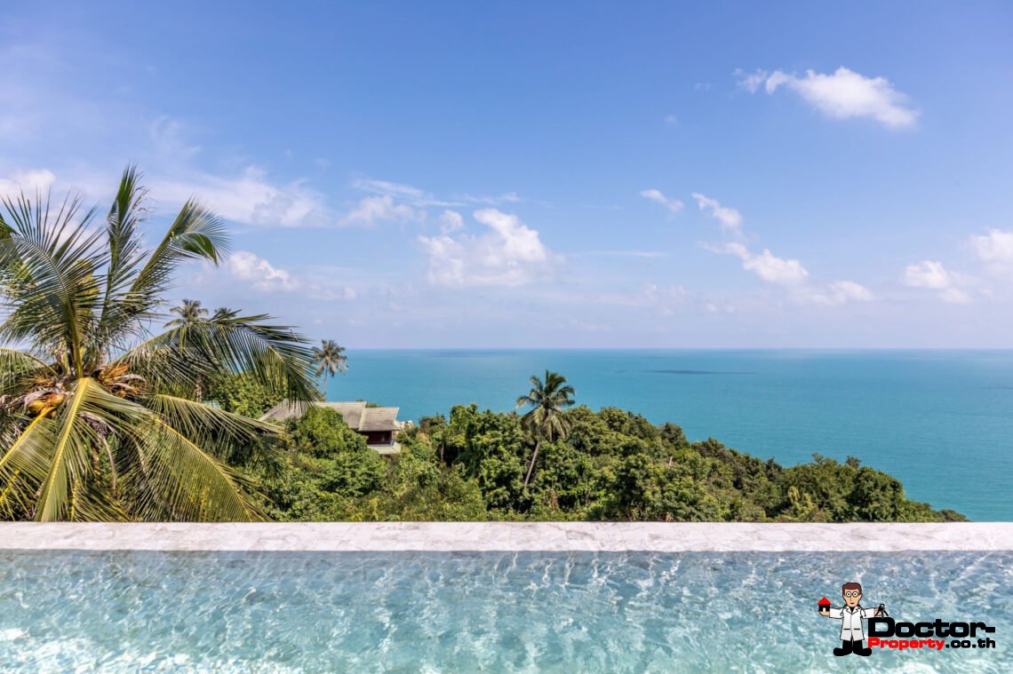 Duplex 3 Bedroom Pool Villa with Sea View in Chaweng Noi, Koh Samui – For Sale