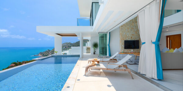 5 Bedroom Pool Villa with Sea View in Chaweng Noi, Koh Samui – For Sale