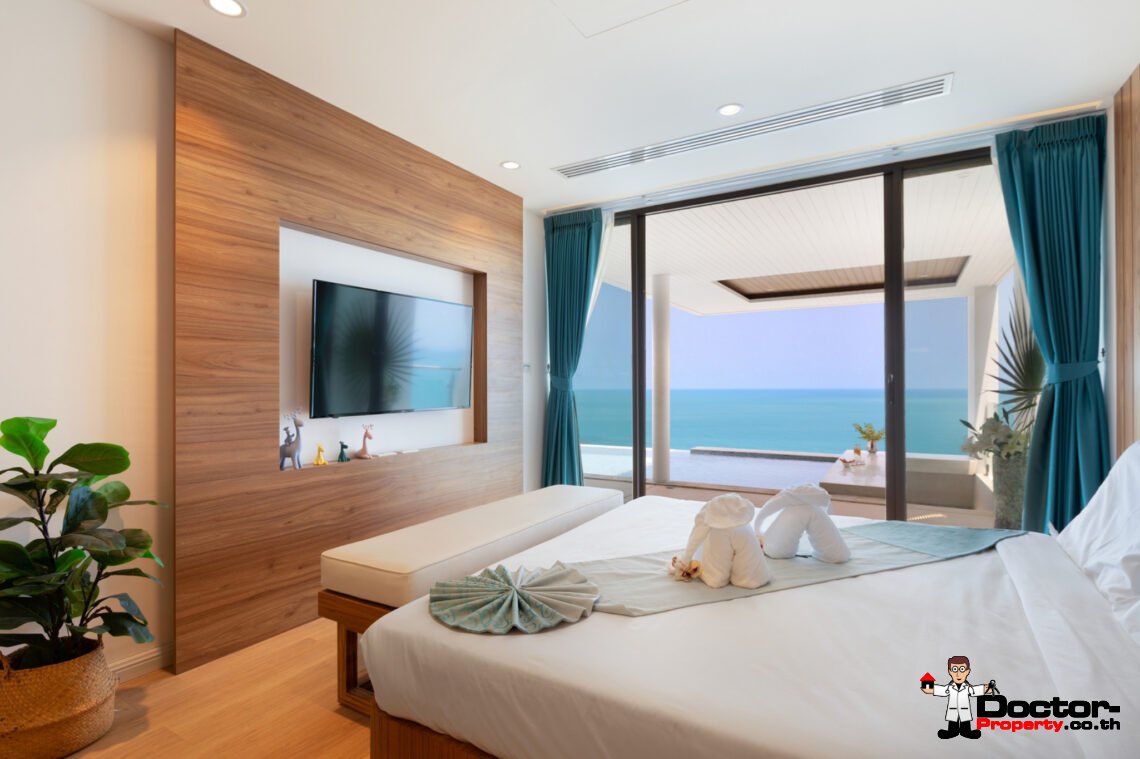 5 Bedroom Pool Villa with Sea View in Chaweng Noi, Koh Samui – For Sale