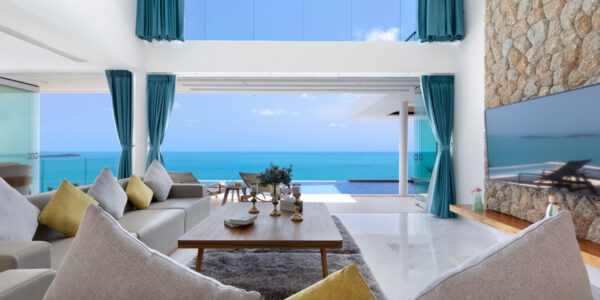 5 Bedroom Pool Villa with Sea View in Chaweng Noi, Koh Samui – For Sale