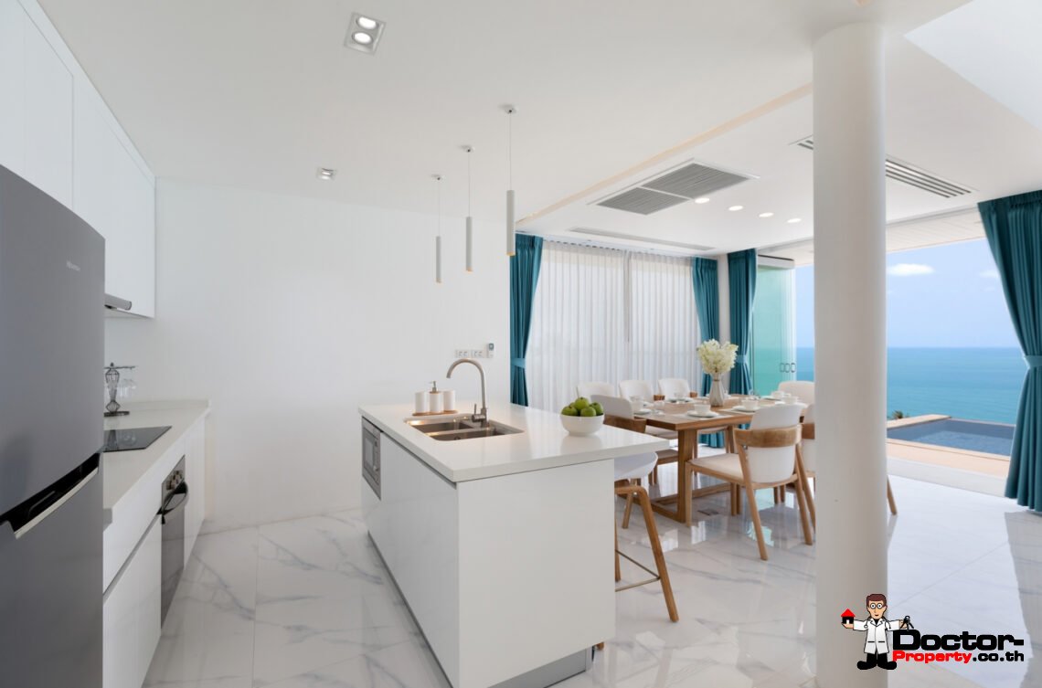 5 Bedroom Pool Villa with Sea View in Chaweng Noi, Koh Samui – For Sale