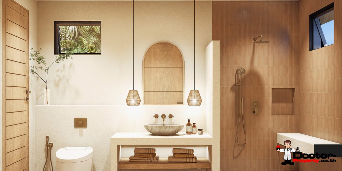 1-3 Bedroom Pool Villa with Partial Sea View in Lamai, Koh Samui – For Sale