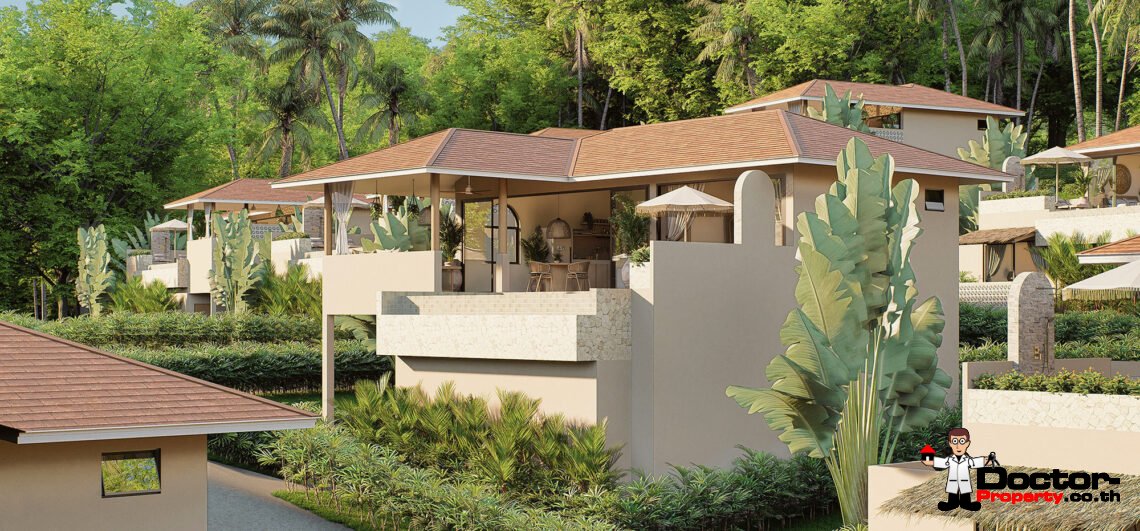 1 Bedroom Pool Villa with Partial Sea View in Lamai, Koh Samui – For Sale