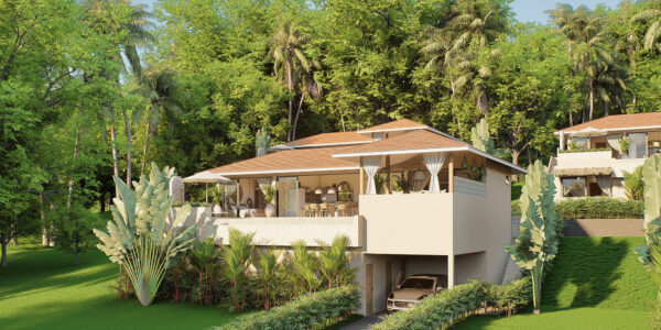 1-3 Bedroom Pool Villa with Partial Sea View in Lamai, Koh Samui – For Sale