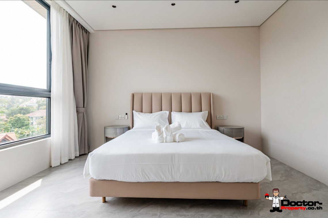 4 Bedroom Pool Villa with Partial Sea View in Bang Por, Koh Samui – For Sale