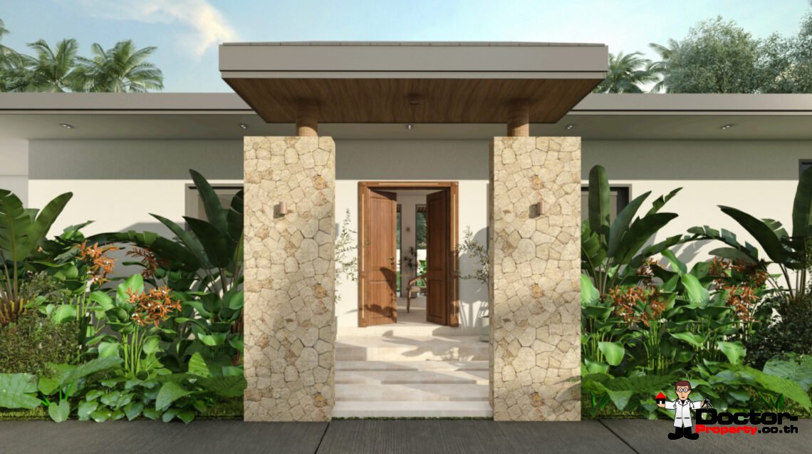 Tropical 2-4 Bedroom Pool Villa in Lamai, Koh Samui – For Sale