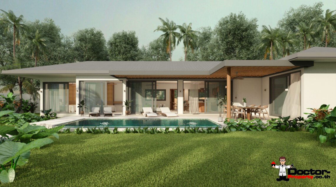 Tropical 2-4 Bedroom Pool Villa in Lamai, Koh Samui – For Sale