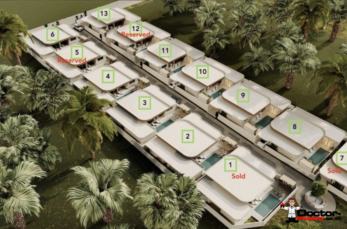 Modern 3-4 Bedroom Pool Villa in Chaweng, Koh Samui – For Sale