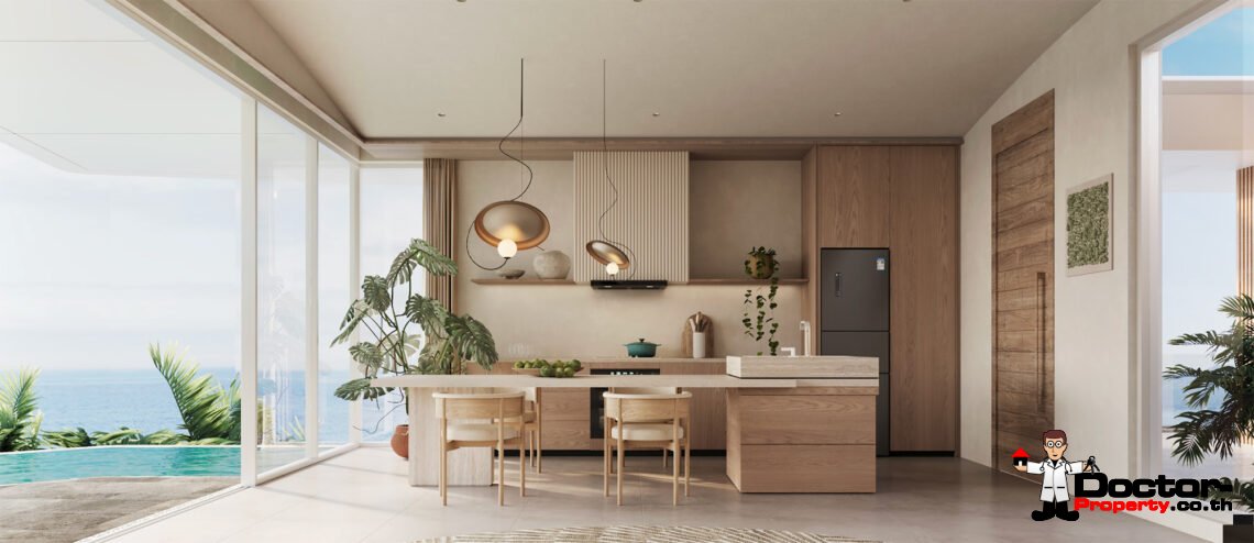 Luxury 3 Bedroom Pool Villa with Sea View in Bang Por, Koh Samui – For Sale