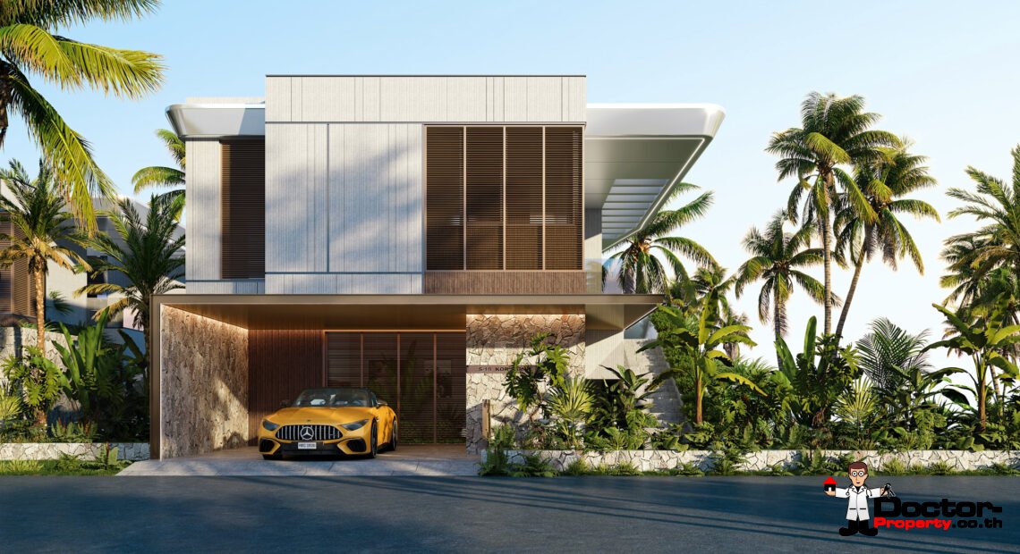 Luxury 3 Bedroom Pool Villa with Sea View in Bang Por, Koh Samui – For Sale