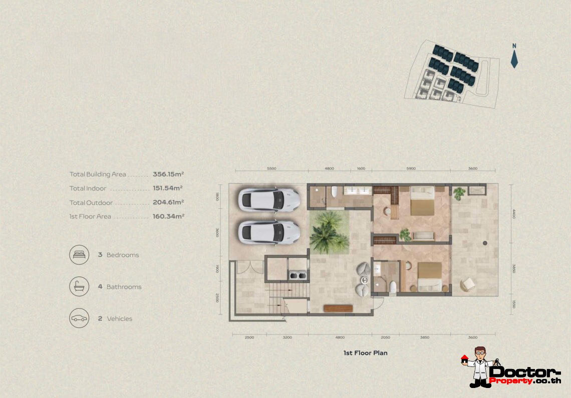 Luxury 3 Bedroom Pool Villa with Sea View in Bang Por, Koh Samui – For Sale