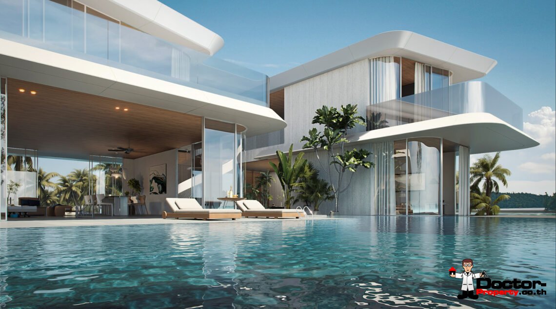 Luxury 4 Bedroom Pool Villa with Sea View in Bang Por, Koh Samui – For Sale