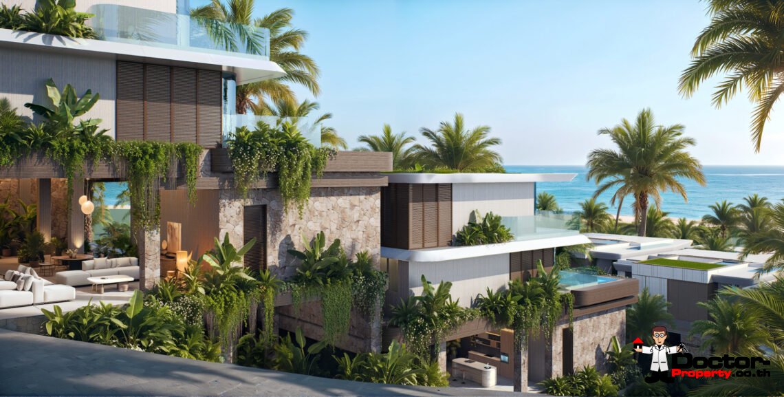 Luxury 4 Bedroom Pool Villa with Sea View in Bang Por, Koh Samui – For Sale