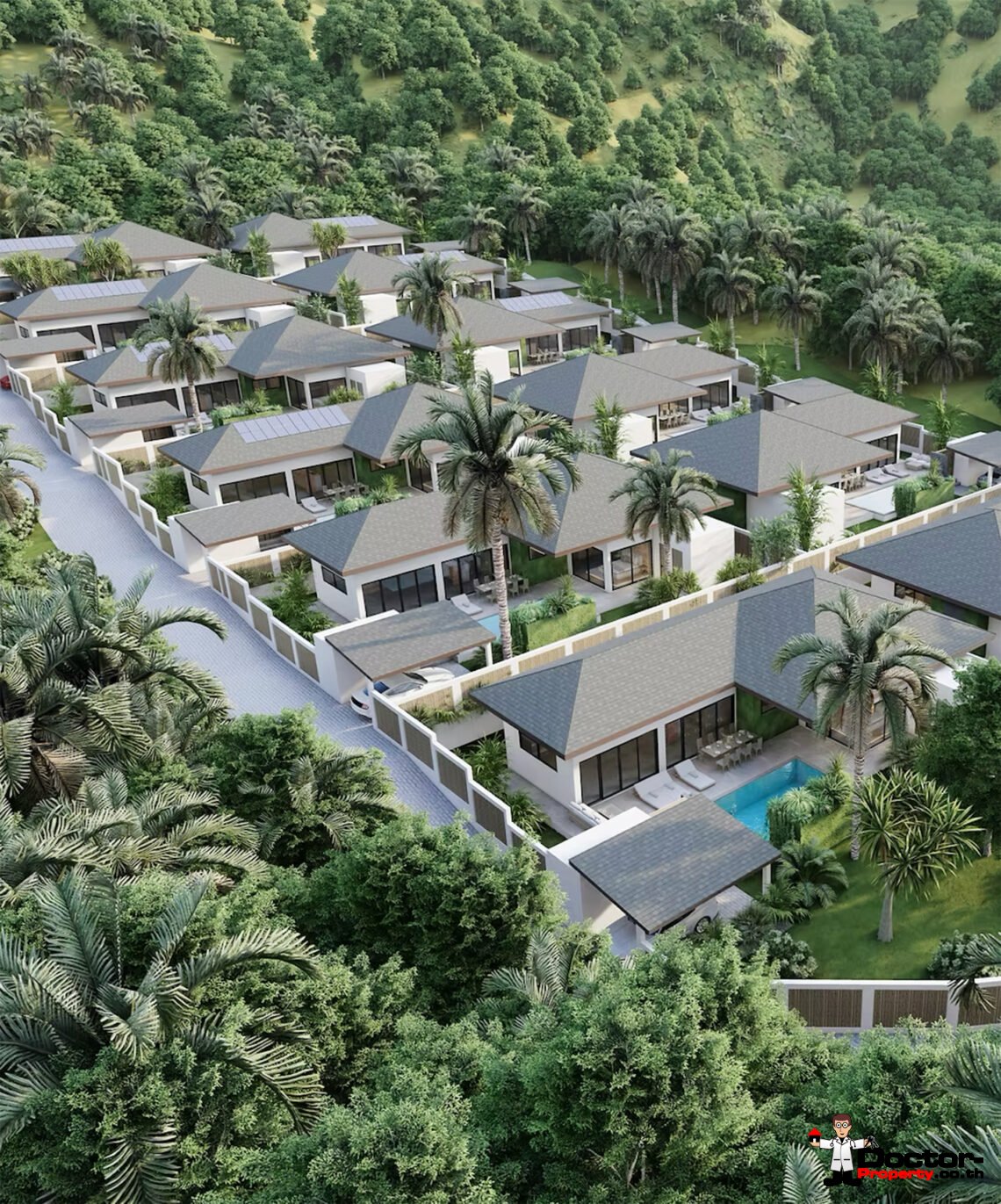 Modern 3 Bedroom Pool Villa in Mae Nam, Koh Samui – For Sale