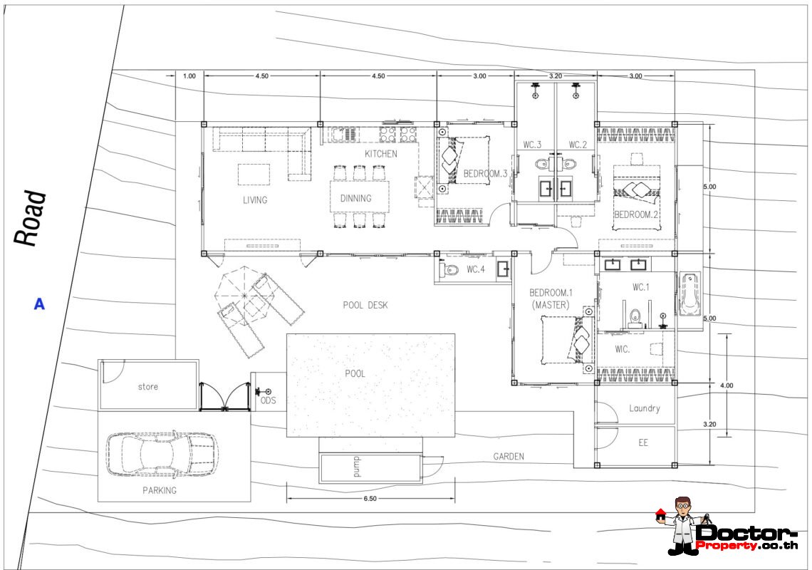 Modern 3 Bedroom Pool Villa in Mae Nam, Koh Samui – For Sale