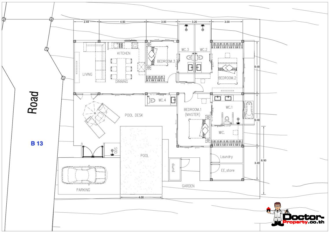 Modern 3 Bedroom Pool Villa in Mae Nam, Koh Samui – For Sale