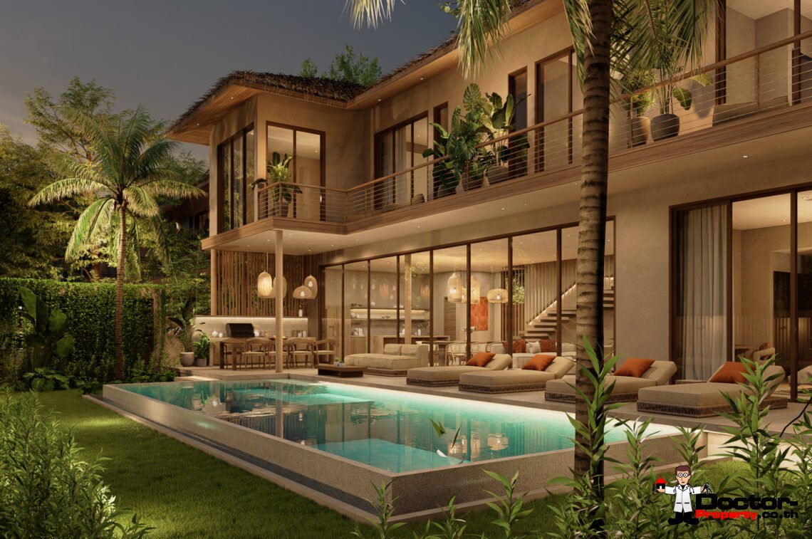 Modern Tropical 4-5 Bedroom Pool Villa in Mae Nam, Koh Samui – For Sale