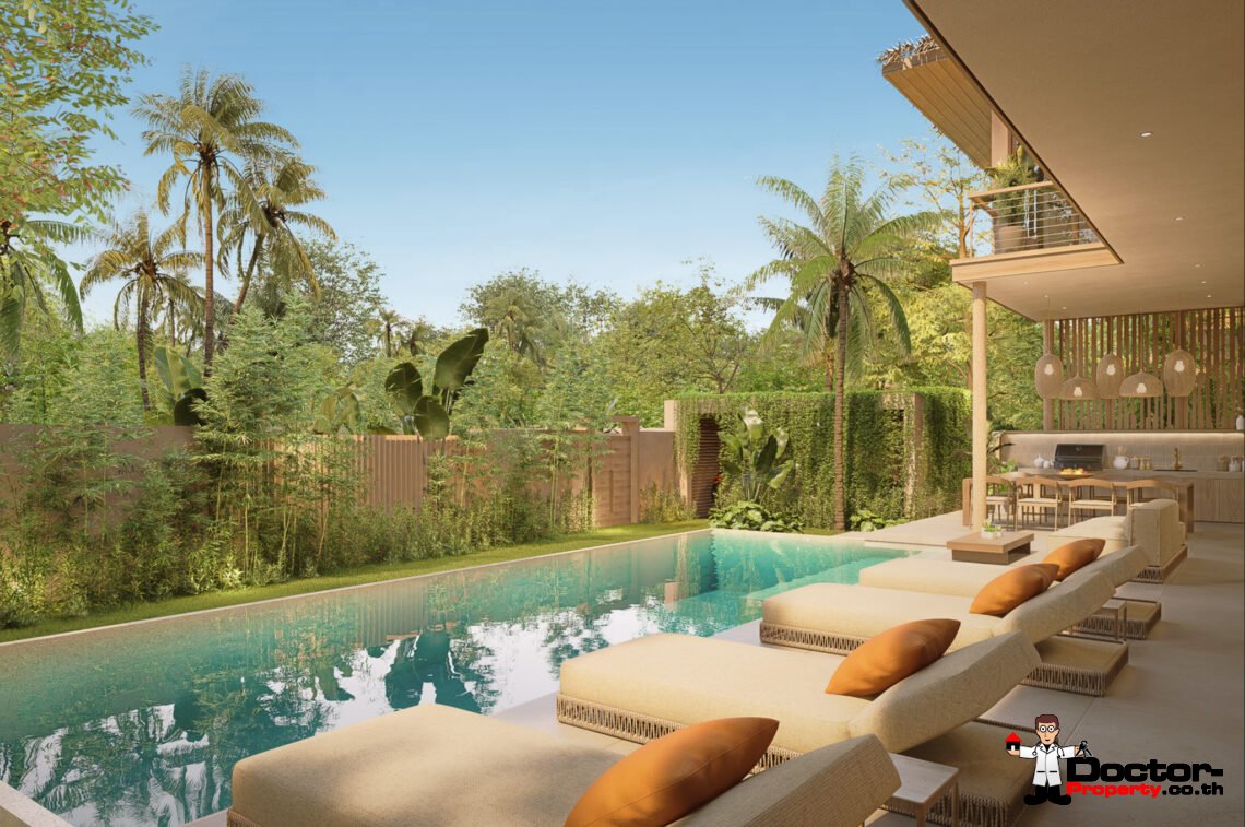 Modern Tropical 4-5 Bedroom Pool Villa in Mae Nam, Koh Samui – For Sale