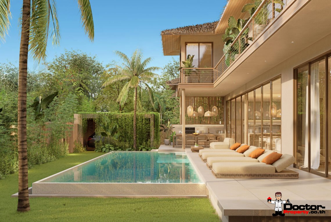 Modern Tropical 4-5 Bedroom Pool Villa in Mae Nam, Koh Samui – For Sale