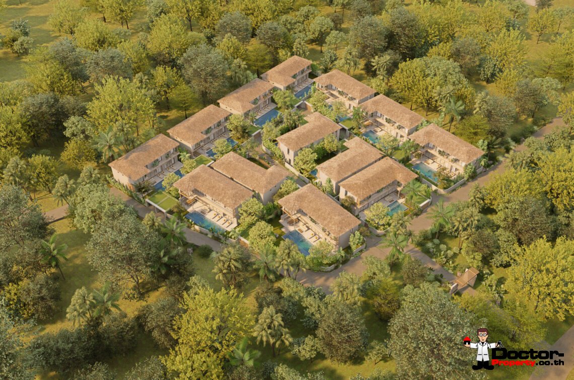 Modern Tropical 4-5 Bedroom Pool Villa in Mae Nam, Koh Samui – For Sale