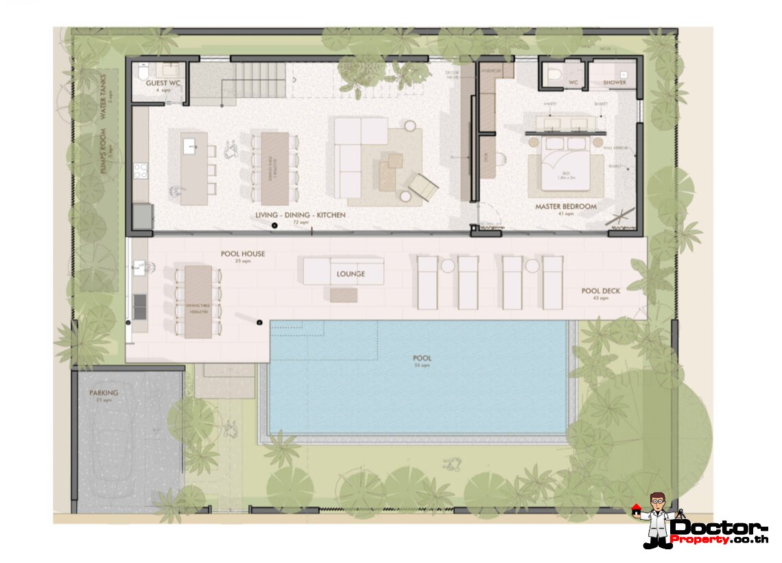 Modern Tropical 4-5 Bedroom Pool Villa in Mae Nam, Koh Samui – For Sale