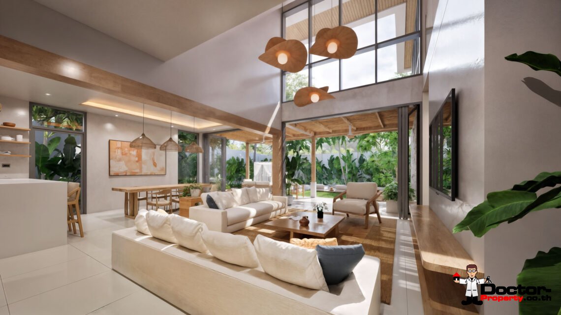 Luxury Tropical 3 Bedroom Pool Villa in Choeng Mon, Koh Samui – For Sale