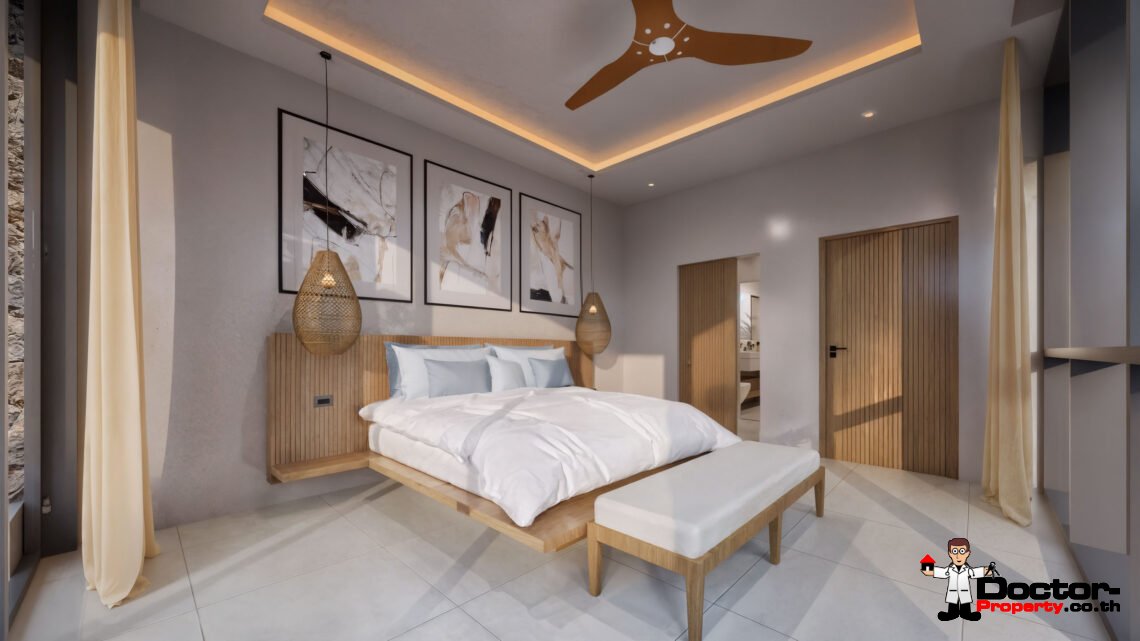 Luxury Tropical 3 Bedroom Pool Villa in Choeng Mon, Koh Samui – For Sale