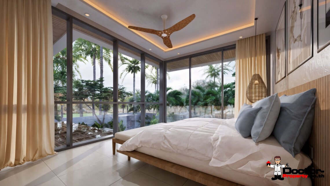 Luxury Tropical 3 Bedroom Pool Villa in Choeng Mon, Koh Samui – For Sale