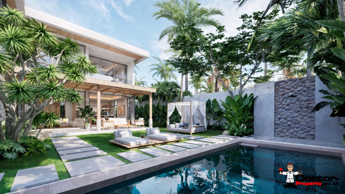 Luxury Tropical 3 Bedroom Pool Villa in Choeng Mon, Koh Samui – For Sale